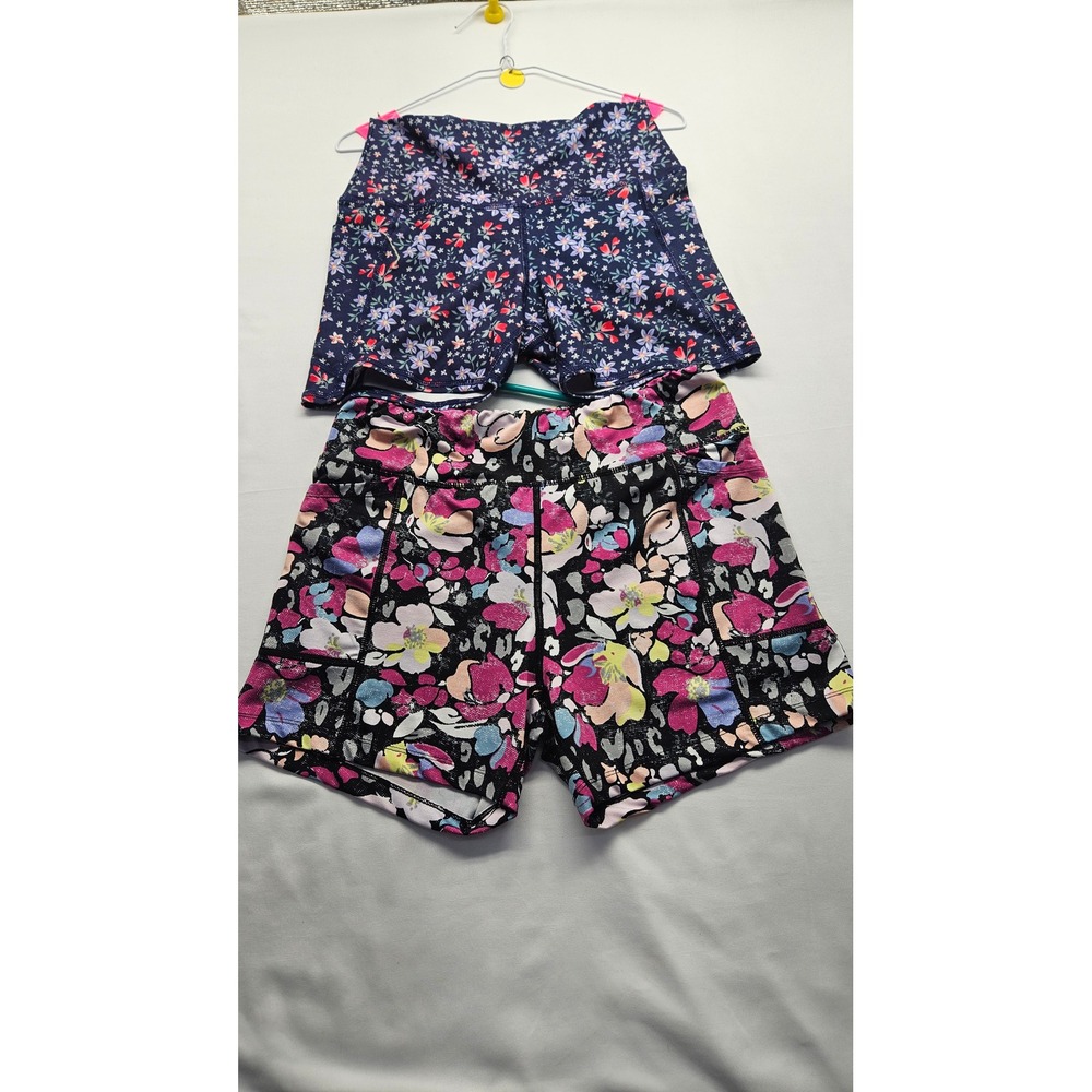 Lot of 2 Pro Player Evolution and Creation Floral Athletic Shorts Womens Large